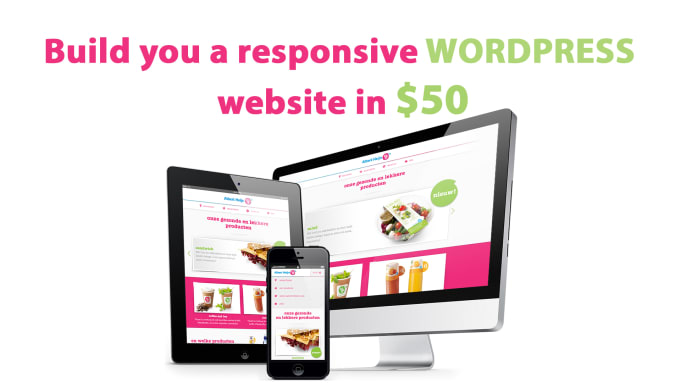 I will create customize responsive wordpress website in 50 dollar