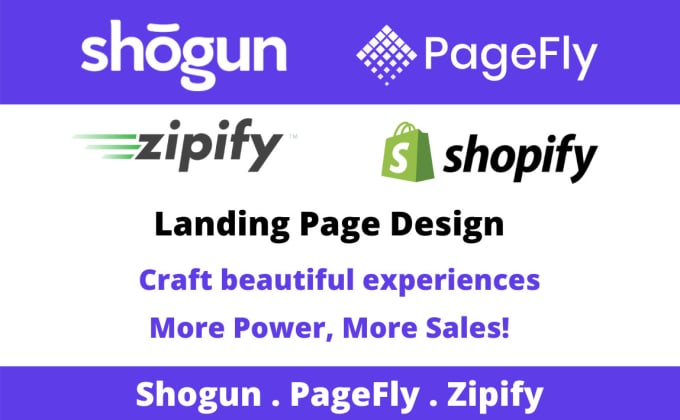 I will create ecommerce website with shogun page builder