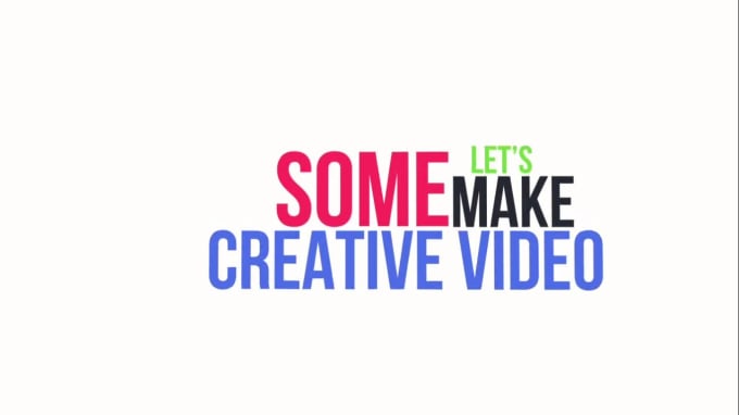 I will create eye catchy kinetic typography video in HD