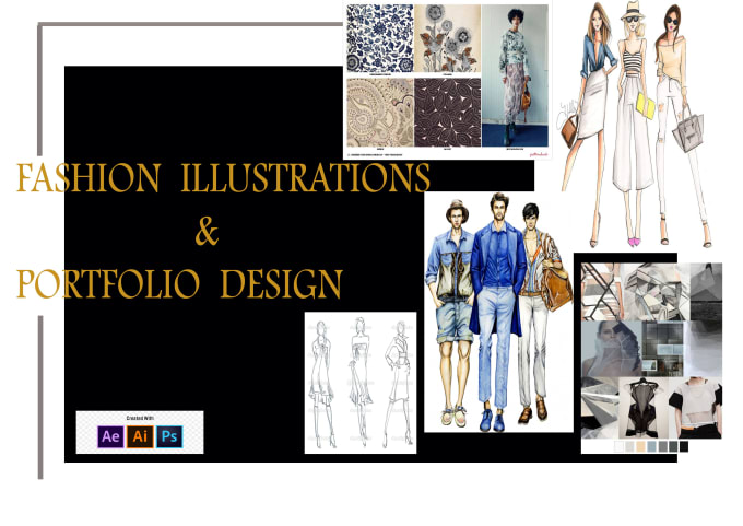 I will create fashion illustrations based on any inspiration