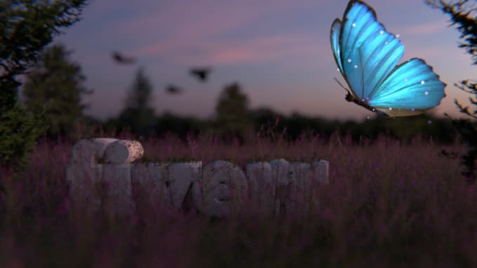 I will create this magical nature butterfly intro animation