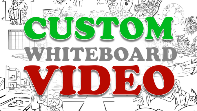 I will create whiteboard video with my original drawings