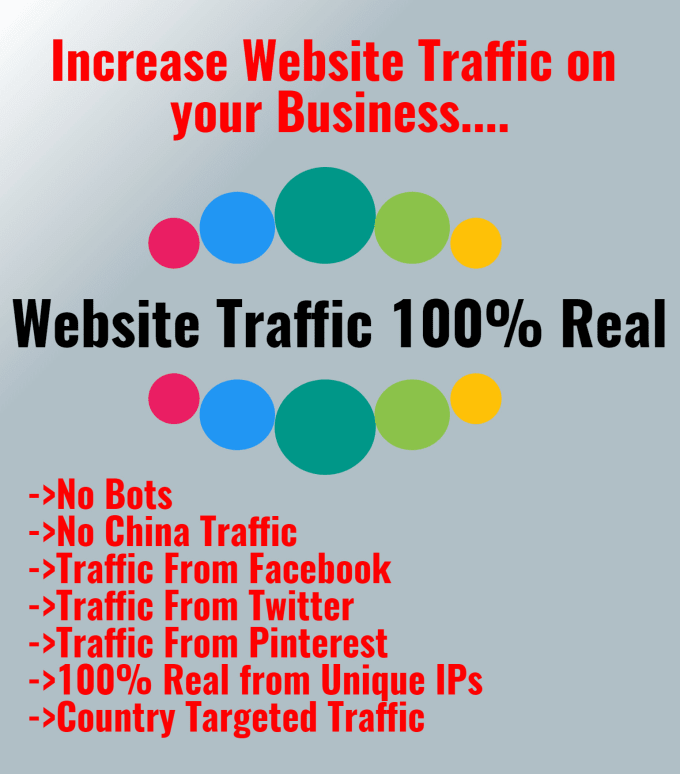 I will deliver real visitors from top social sites for 10 days