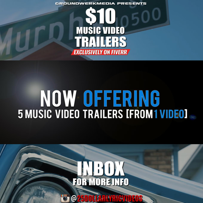 I will design 5 worldstar type trailers for your video