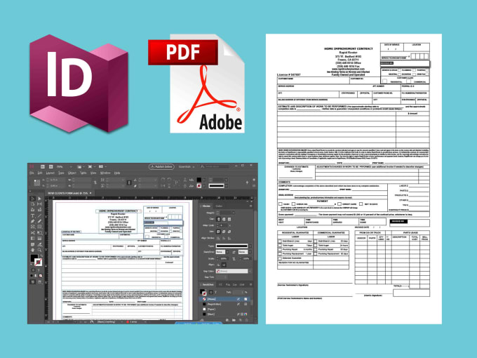 I will design a fillable interactive pdf form