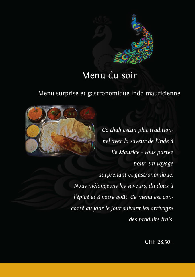 I will design a menu for your restaurant, cafe, or other services