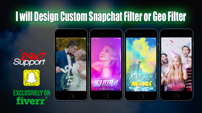 I will design awesome snapchat filter and geofilter