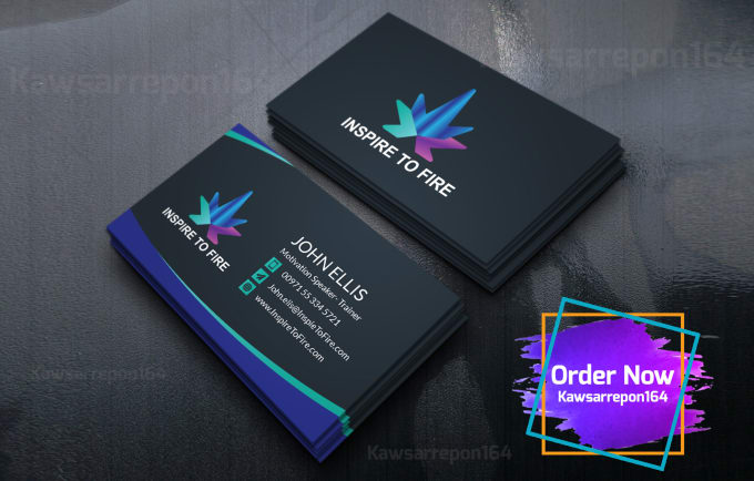 I will design business card with source file