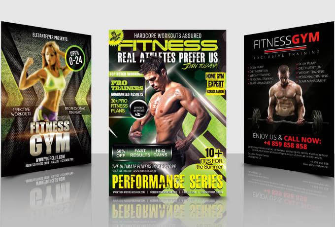 I will design classy fitness flyers and posters