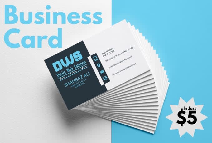 I will design creative business cards and visiting cards