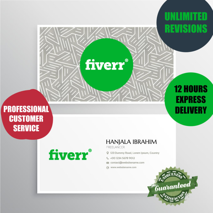 I will design creative professional business card and stationery