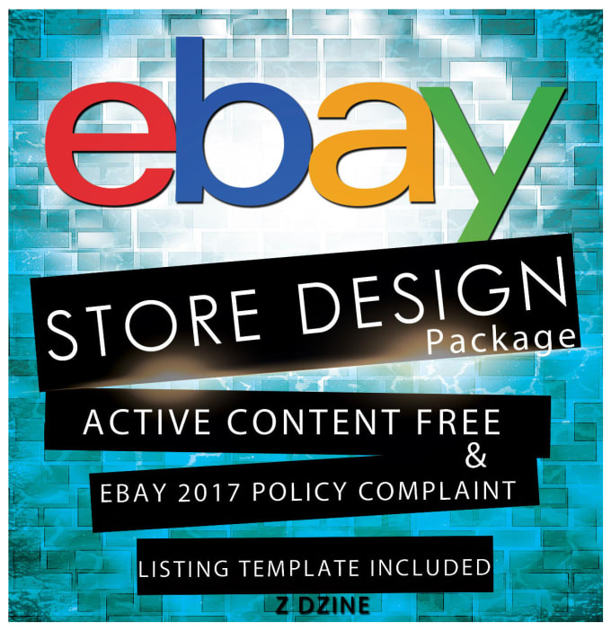 I will design custom ebay store and responsive listing template