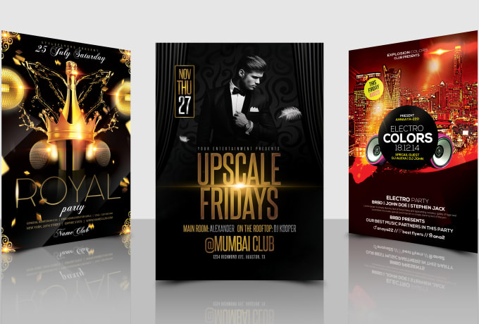 I will design event flyers within 24 hours