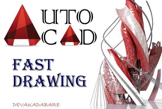 I will design fast any auto cad 2d drawing