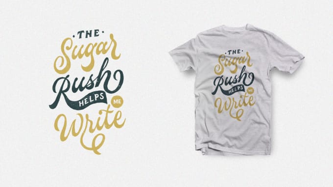 I will design hand lettering for t shirt