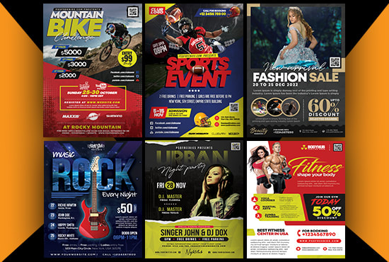 I will design modern event poster, sports and event flyer, party poster