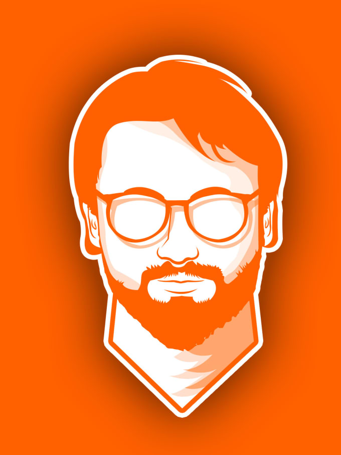 I will design stunning minimalist flat line vector avatar of you