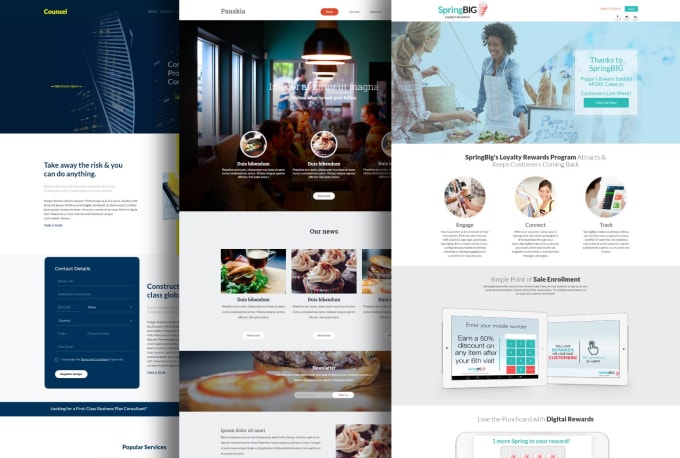 I will design wordpress landing or squeeze page