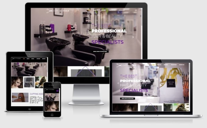 I will design your mobile friendly website home page