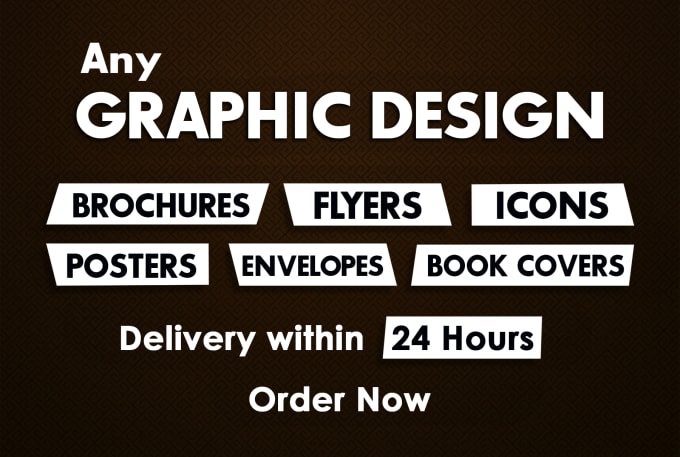 I will do any graphic design work in 24hrs