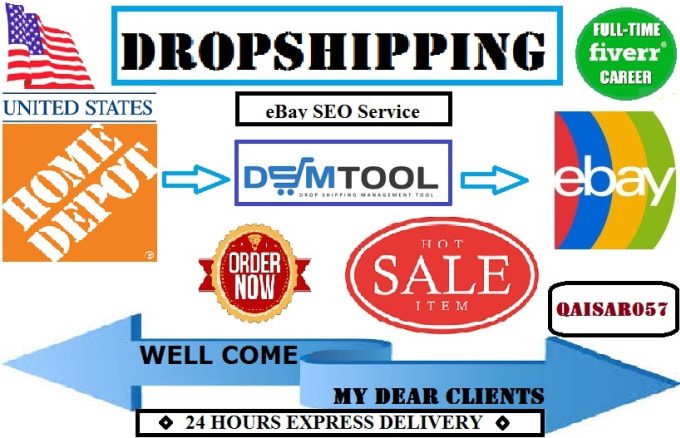 I will do homedepot to ebay drop shipping listings