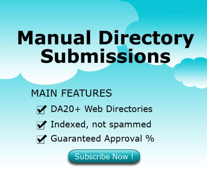 I will do manual directory submission service