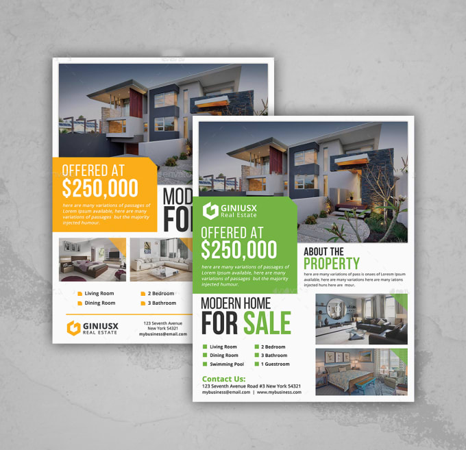 I will do professional real estate flyer poster and banner