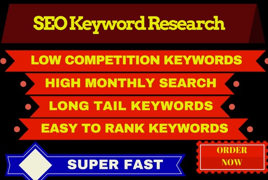 I will do SEO keyword research and competitors analysis