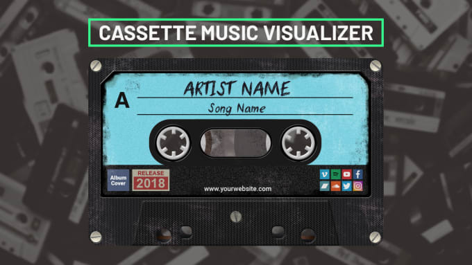 I will do this cassette music visualizer for your song