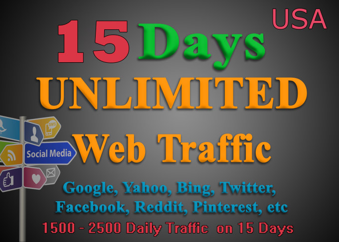 I will drive 15,000 USA keyword targeted, organic website traffic by google yahoo bing