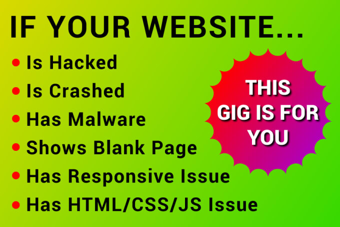 I will fix, restore hacked or crashed wordpress website