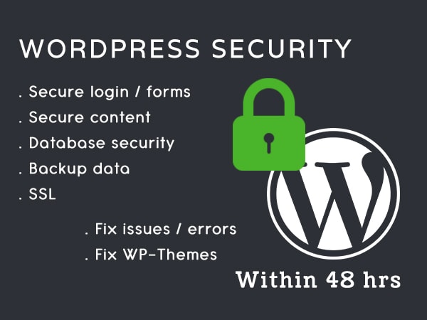 I will fully secure your wordpress site