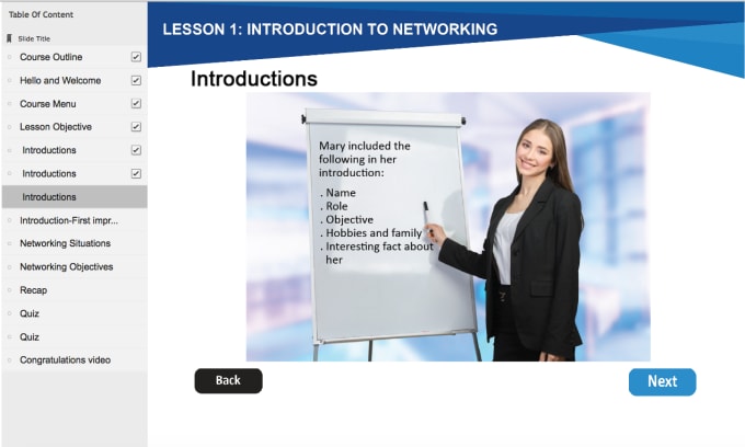 I will give you a successful networking e  learning course