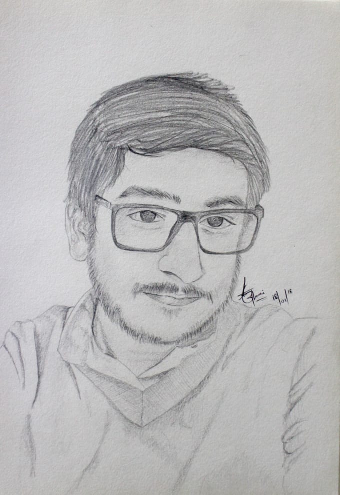 I will hand sketch your portrait