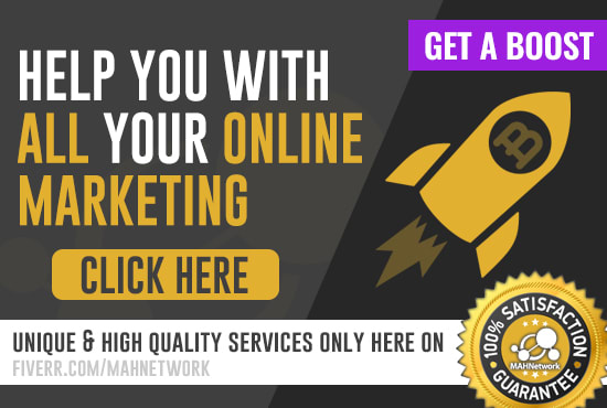 I will help you with all your online marketing