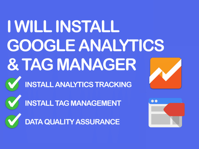 I will install google analytics and tag manager