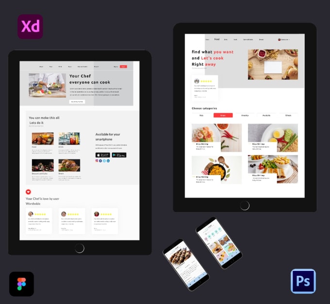 I will made uxui flow design mobile and website