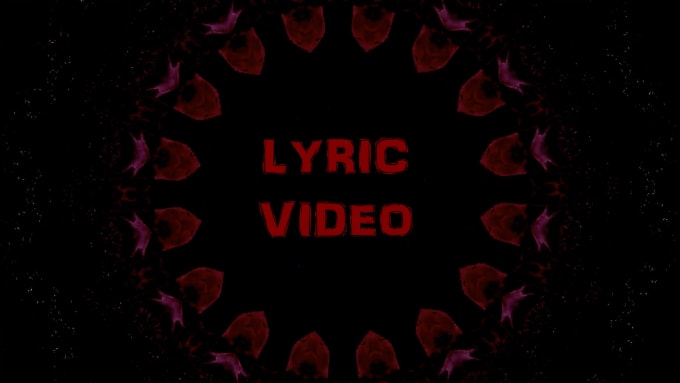 I will make an animated lyric video for you