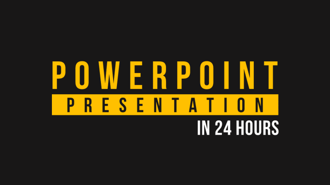 I will make professional powerpoint presentation in 48 hours