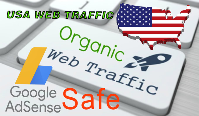 I will provide 100,000 USA keyword target,organic traffic,trackable with google adsense
