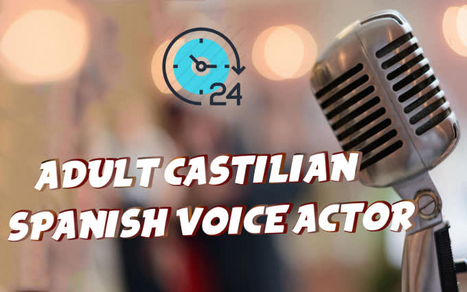 I will record a professional adult voice over in spanish