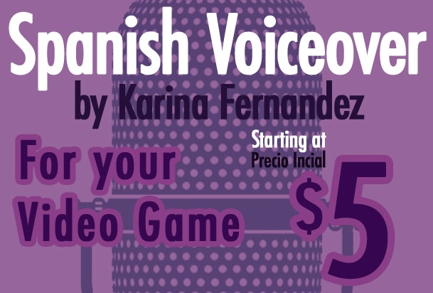 I will record a spanish voice over for your videogame