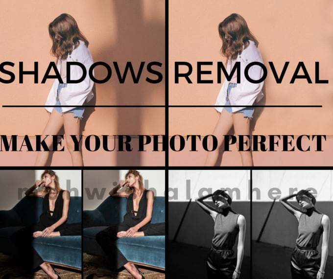 I will remove the shadows from your photo