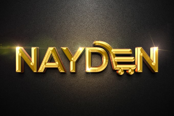 I will transform your logo in 3d glittering gold effect in 12 hours
