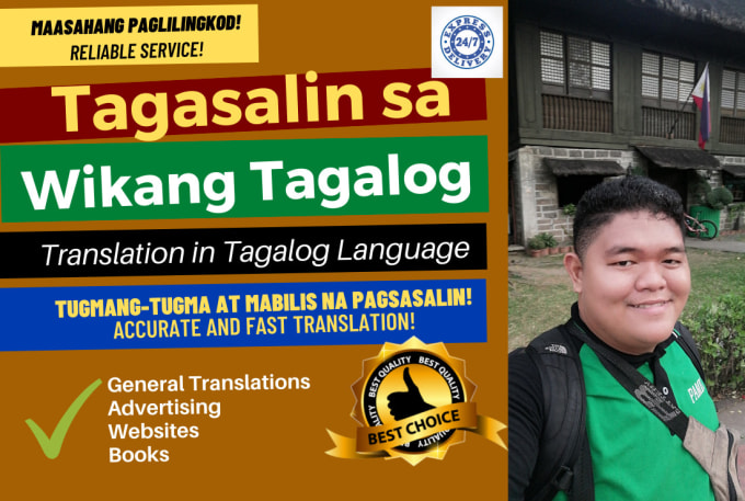 I will translate english to tagalog language