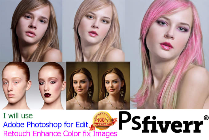 I will use adobe Photoshop for edit retouch Enhance color fix images
