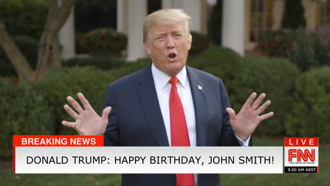 I will wish a happy birthday from donald trump