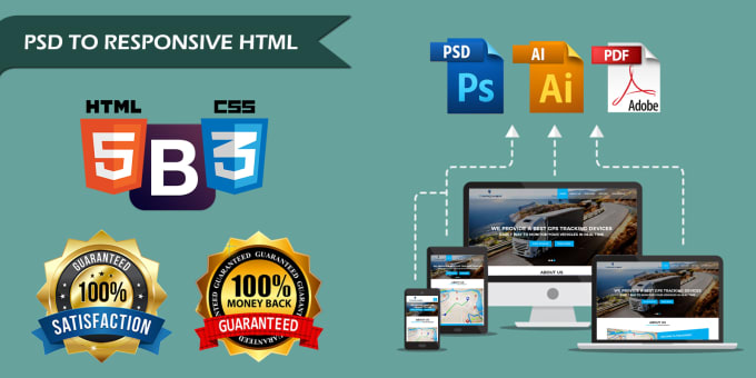 I will convert PSD to html responsive