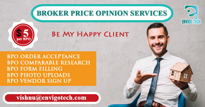 I will complete your  bulk broker price opinion report in 24 hours tat