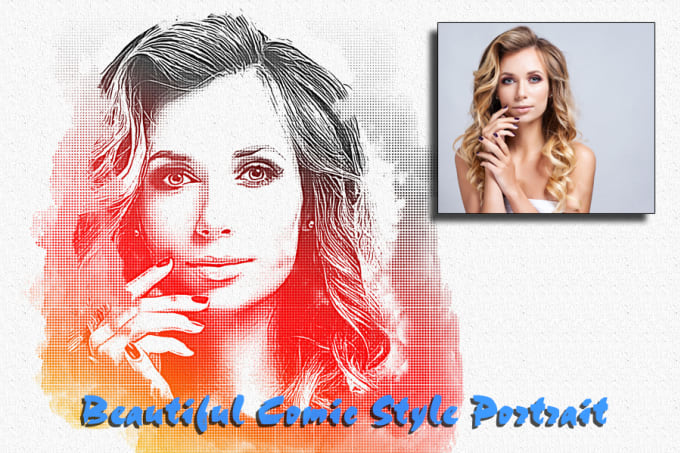 I will convert your photo into a comic art style printable HD poster